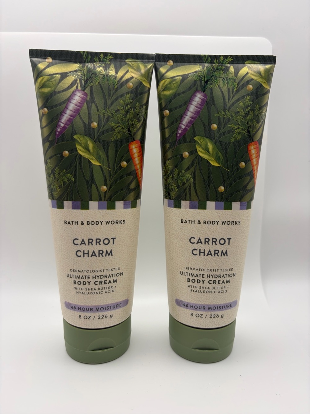 Bath & Body Works Carrot Charm Body Cream - Green & Purple Accents
